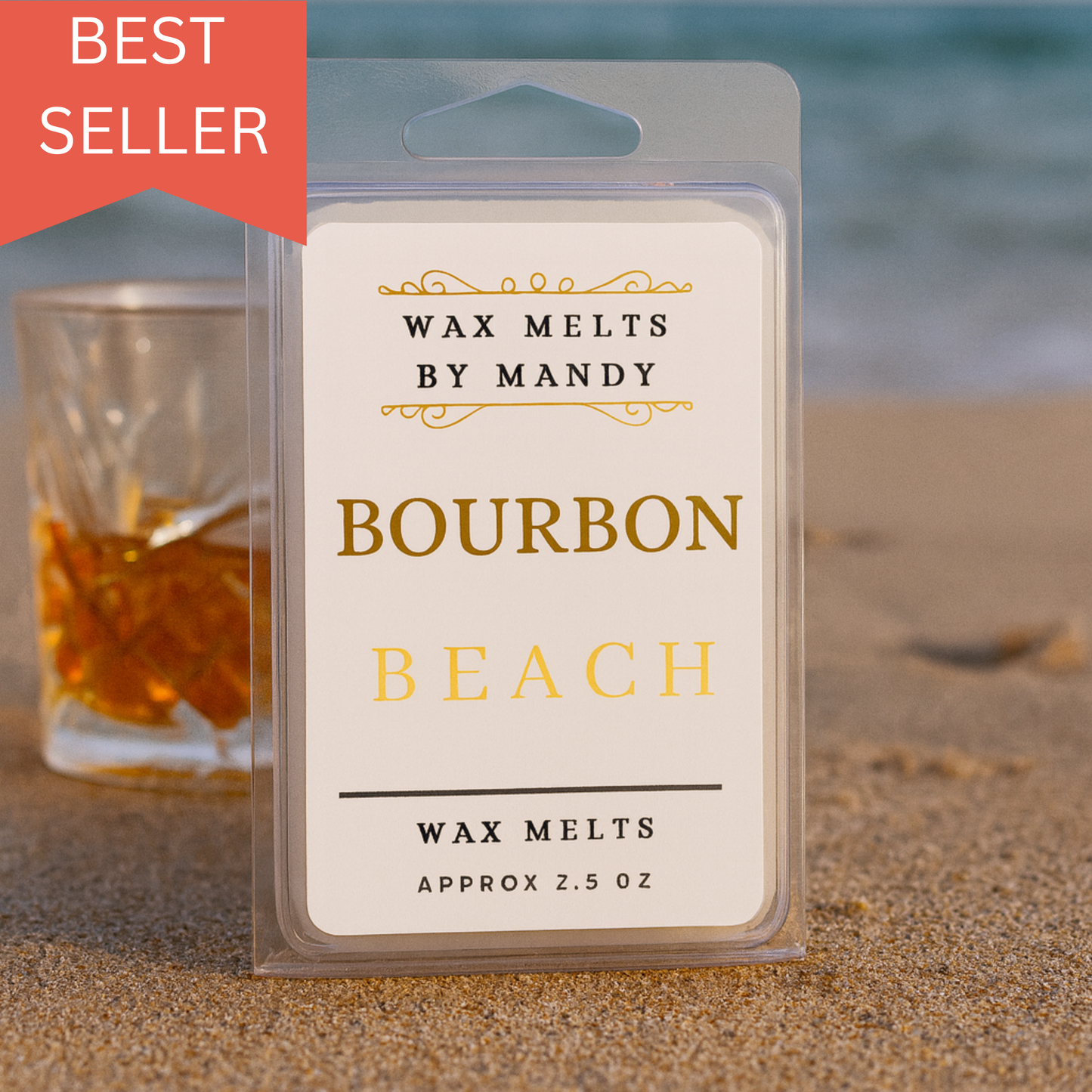 🥥 Bourbon & Beach Wax Melts – 2.5 oz