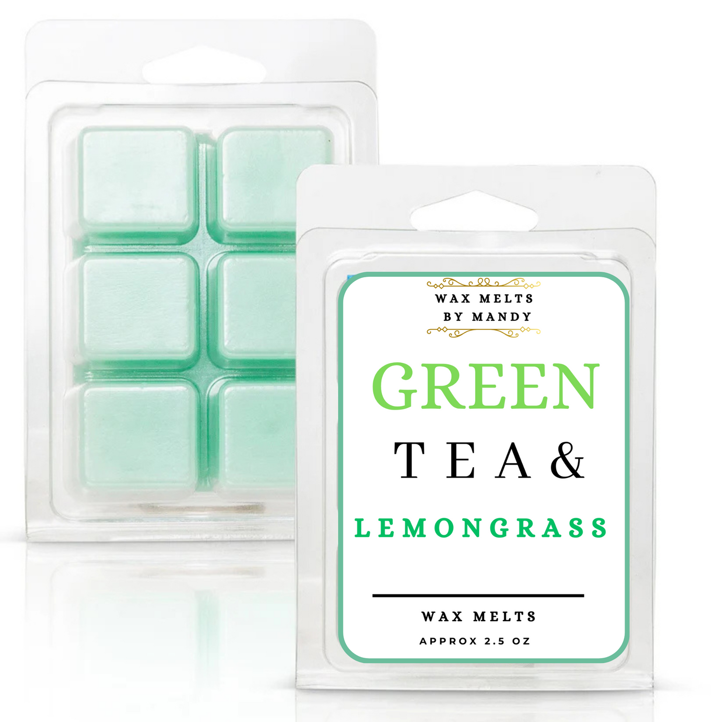 🍵 Green Tea & Lemongrass Wax Melts – 2.5 oz
