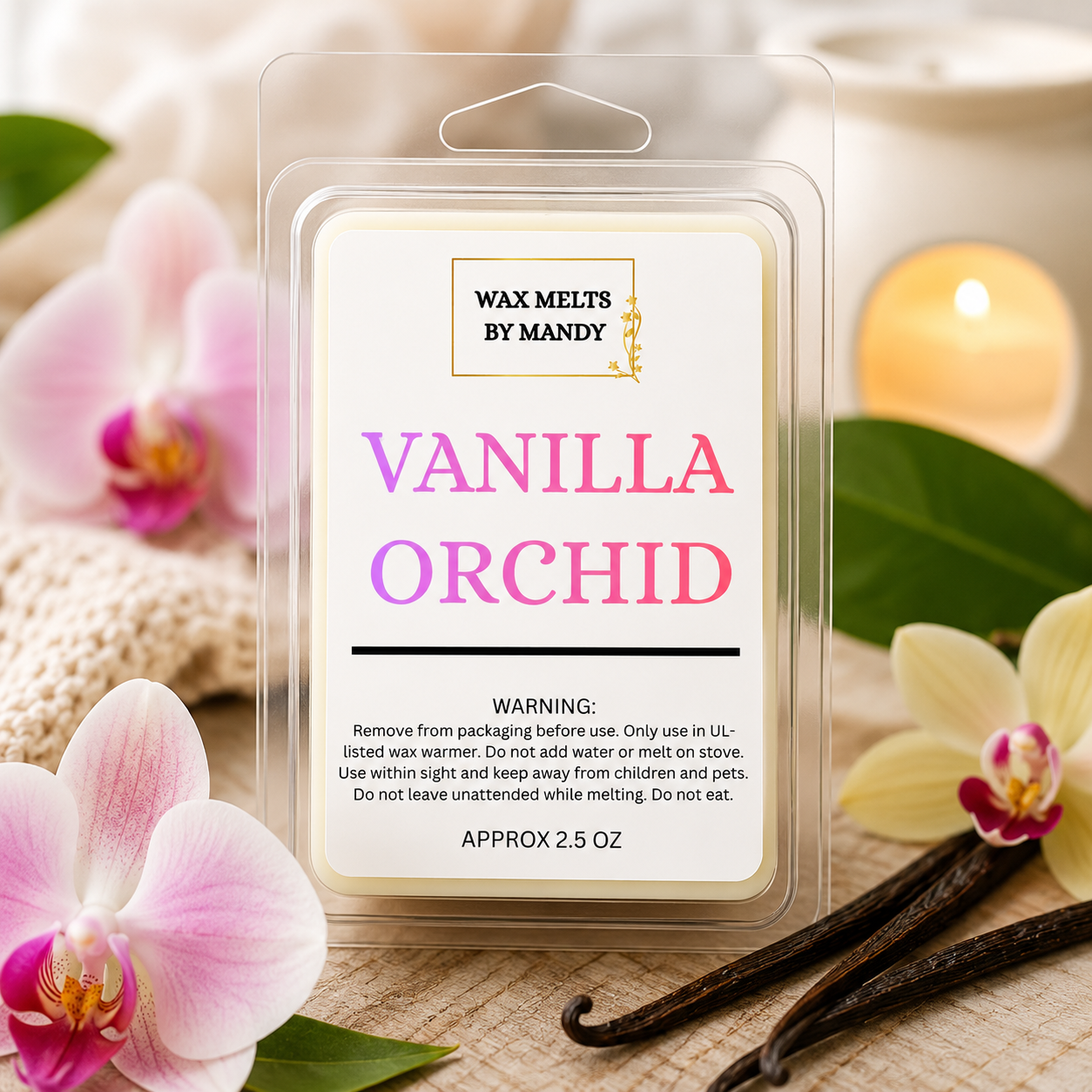 🌸 Vanilla Orchid Wax Melts – 2.5oz