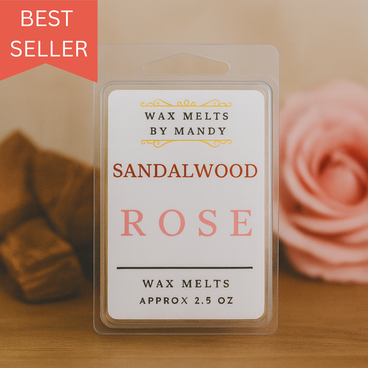 🌹 Sandalwood Rose Wax Melts  – 2.5 oz