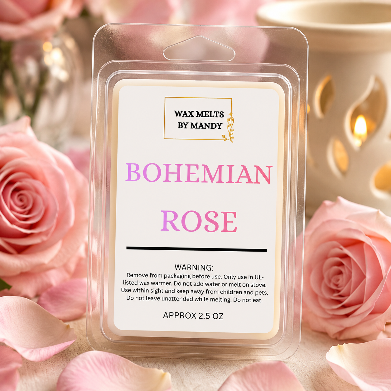 🌹 Bohemian Rose Wax Melts – 2.5oz