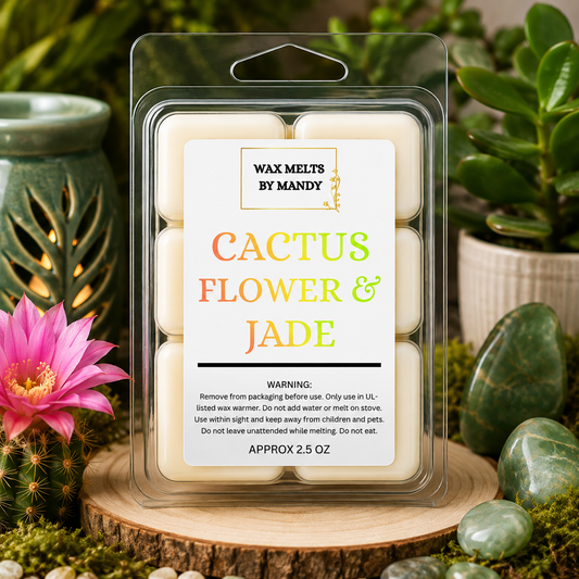 🌵 Cactus Flower & Jade Wax Melts – 2.5oz