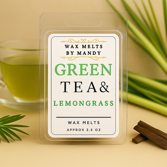🍵 Green Tea & Lemongrass Wax Melts – 2.5 oz