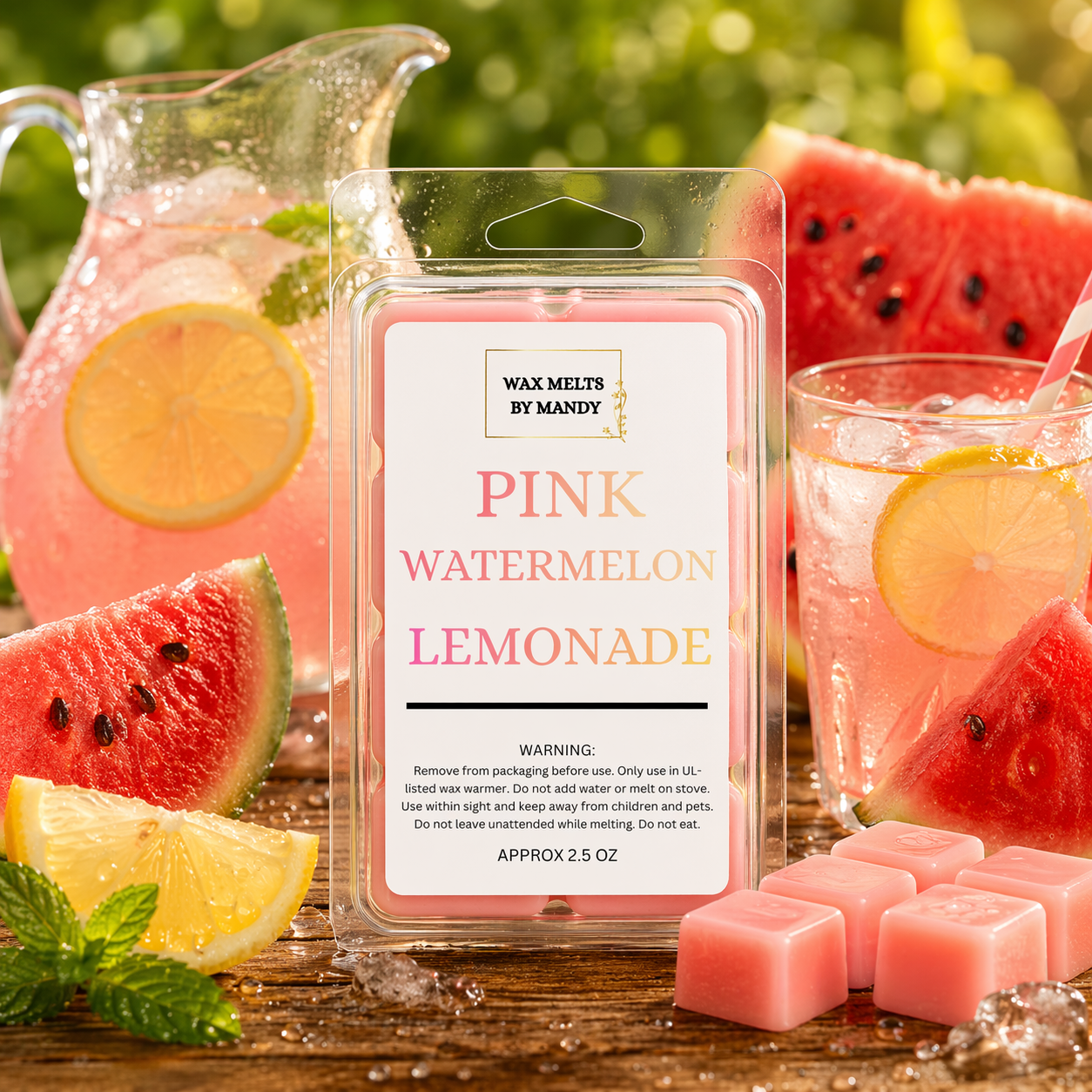🍉🍋 Pink Watermelon Lemonade Wax Melts- 2.5 oz