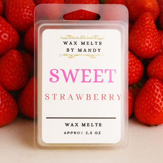 🍓 Sweet Strawberry Wax Melts – 2.5 oz