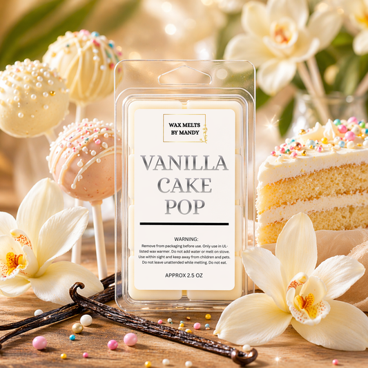 🍰✨ Vanilla Cake Pop Wax Melts- 2.5 oz